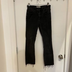 Madewell Cali denim boot black Jean size 25/26